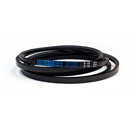 D&D B178 Classical V-Belt, 181 in Outside Length, 21/32 in Top Width, 1 Ribs B178